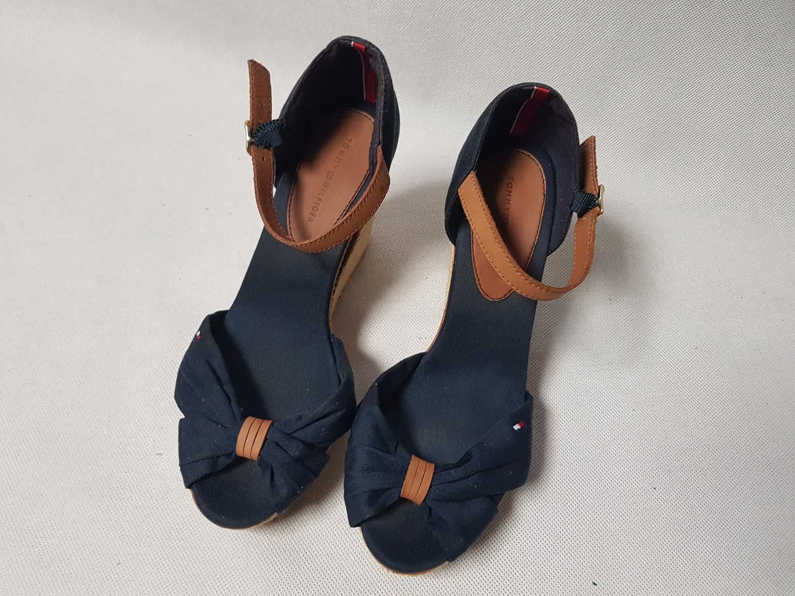 TOMMY HILFIGER - EMERY / Damskie Espadryle roz. 40 - 25,5 cm SUPER