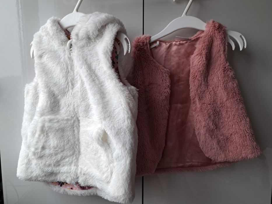 Kamizelka futrzak nowa r 98 2szt