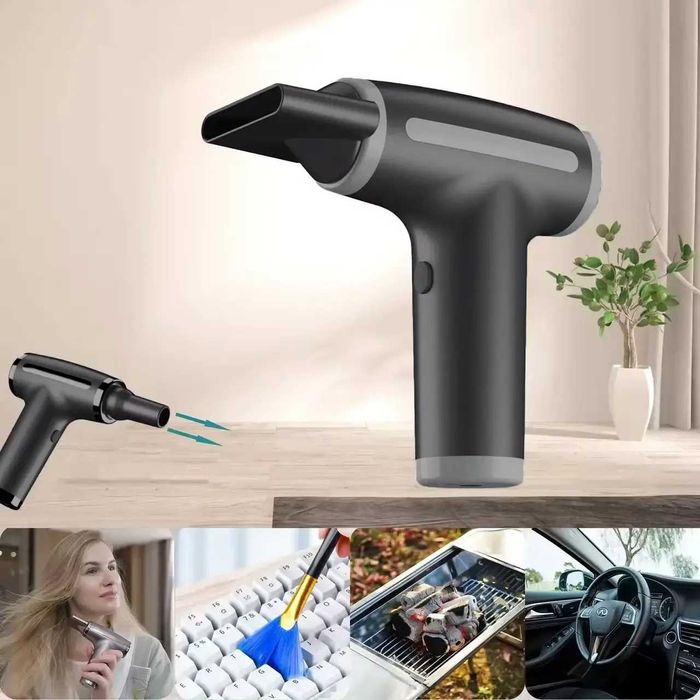 Акумуляторний фен для сушіння та укладки волосся FT01 чорний