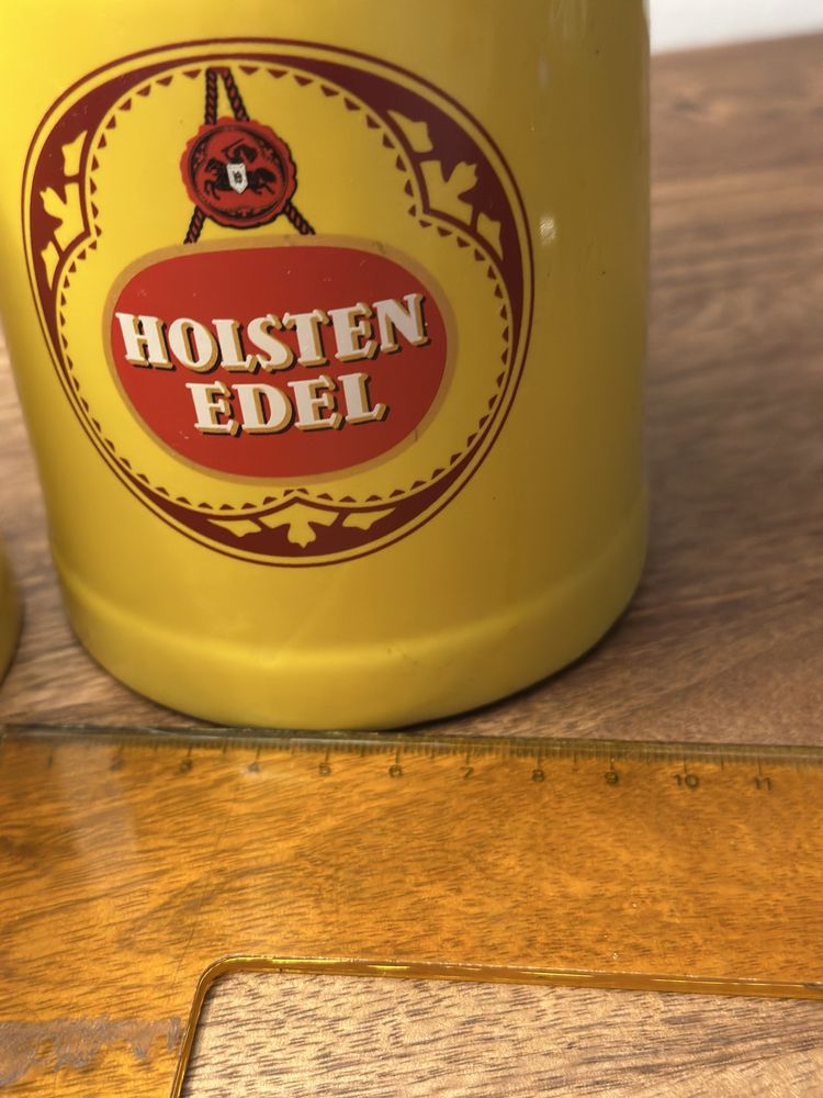 Holsten edel dwa kufle do piwa kolekcjonerskie