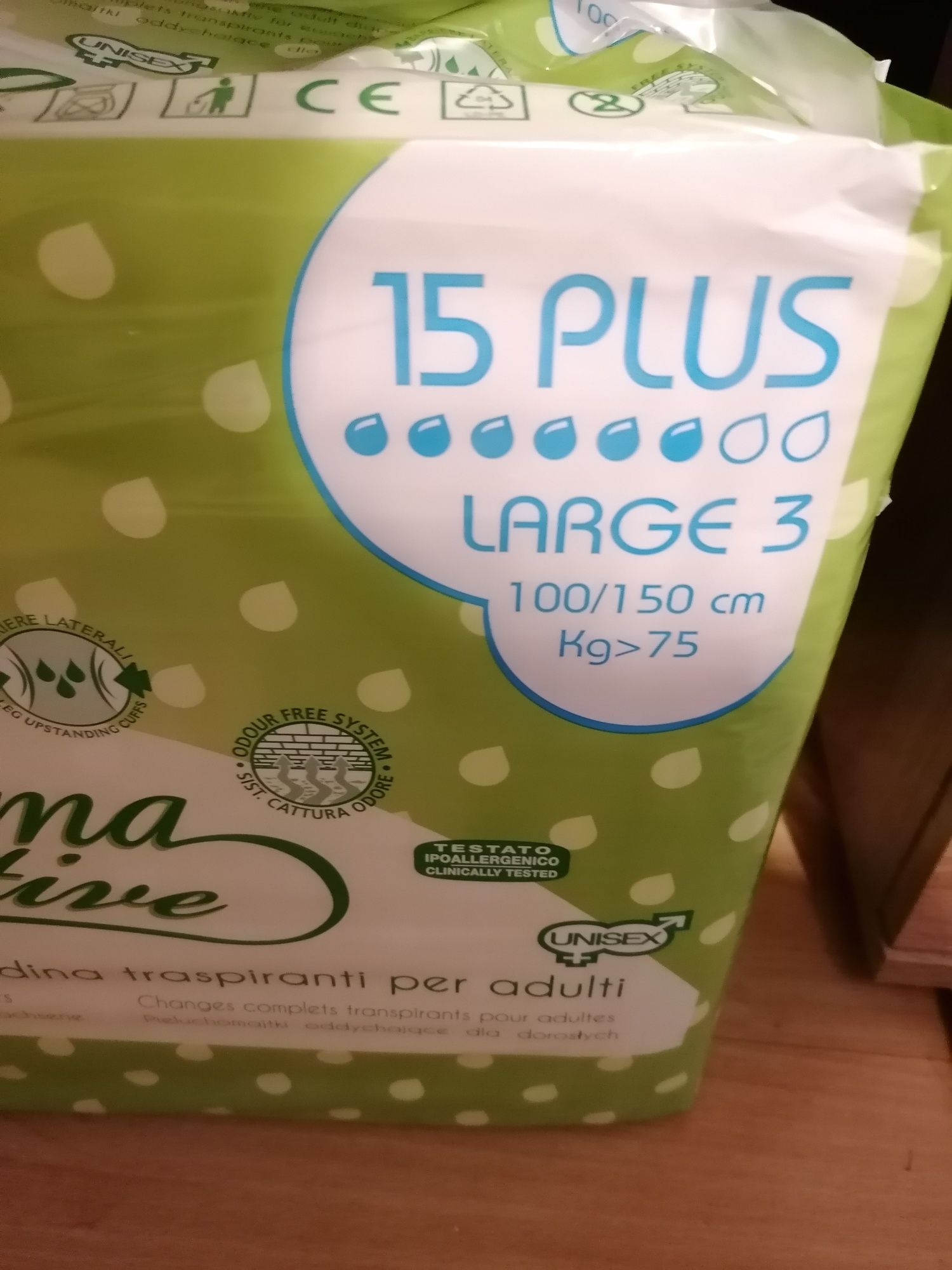 Pieluchomajtki dla dorosłych L Plus 15 szt. 2 x