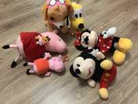 Maskotki 6 szt. Świnka Peppa Minnie Skye