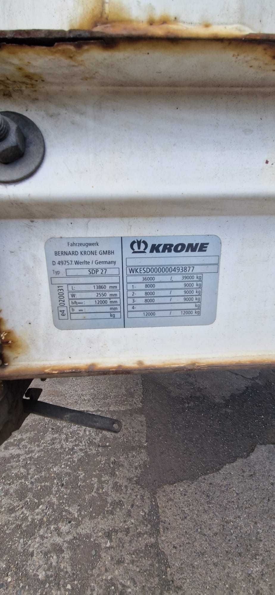Naczepa Firanka MEGA Krone Profi Liner