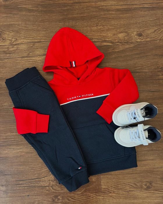 Теплий дитячий спортивний костюм на флісі Tommy Hilfiger оригінал