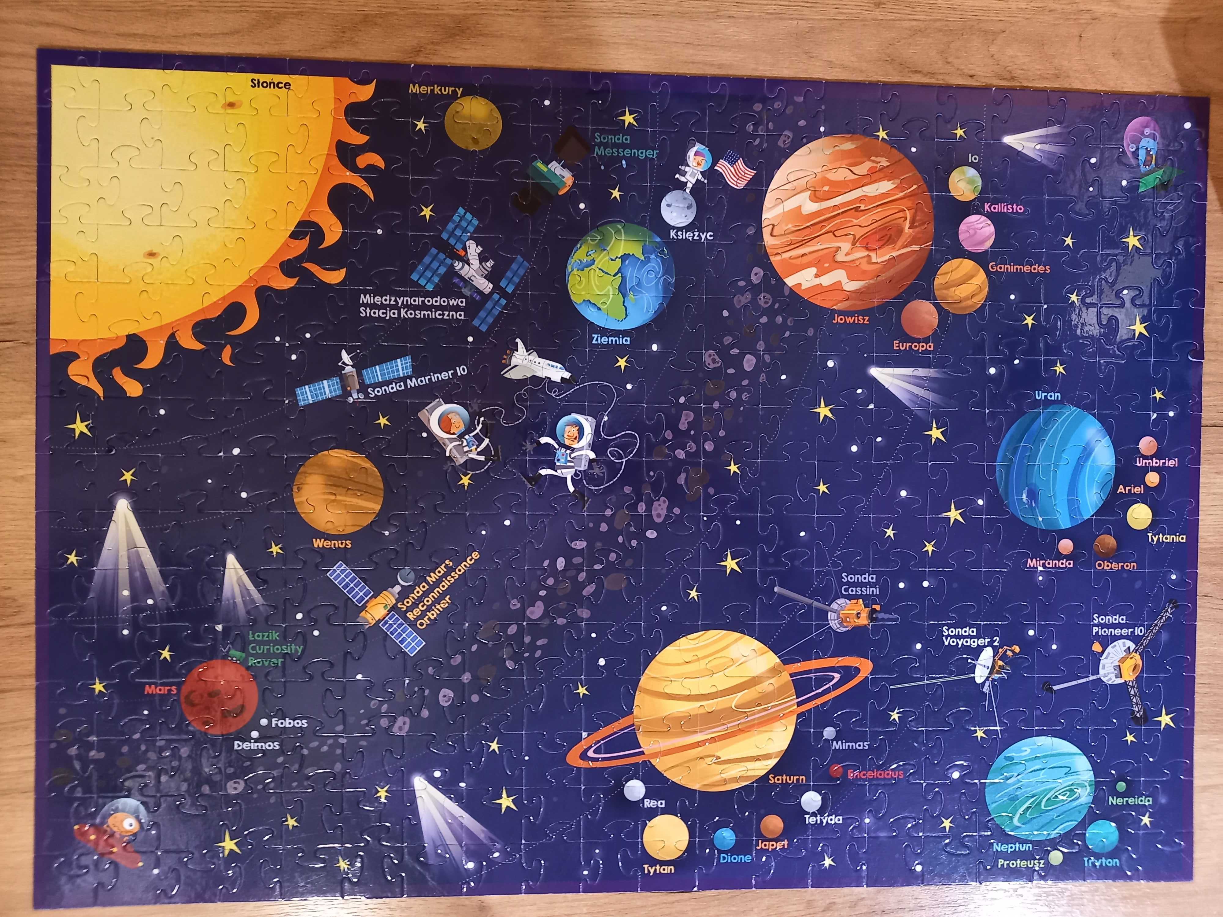 Puzzle - Mapa Nieba - Kosmos - 300 el. Wyd. Zielona Sowa