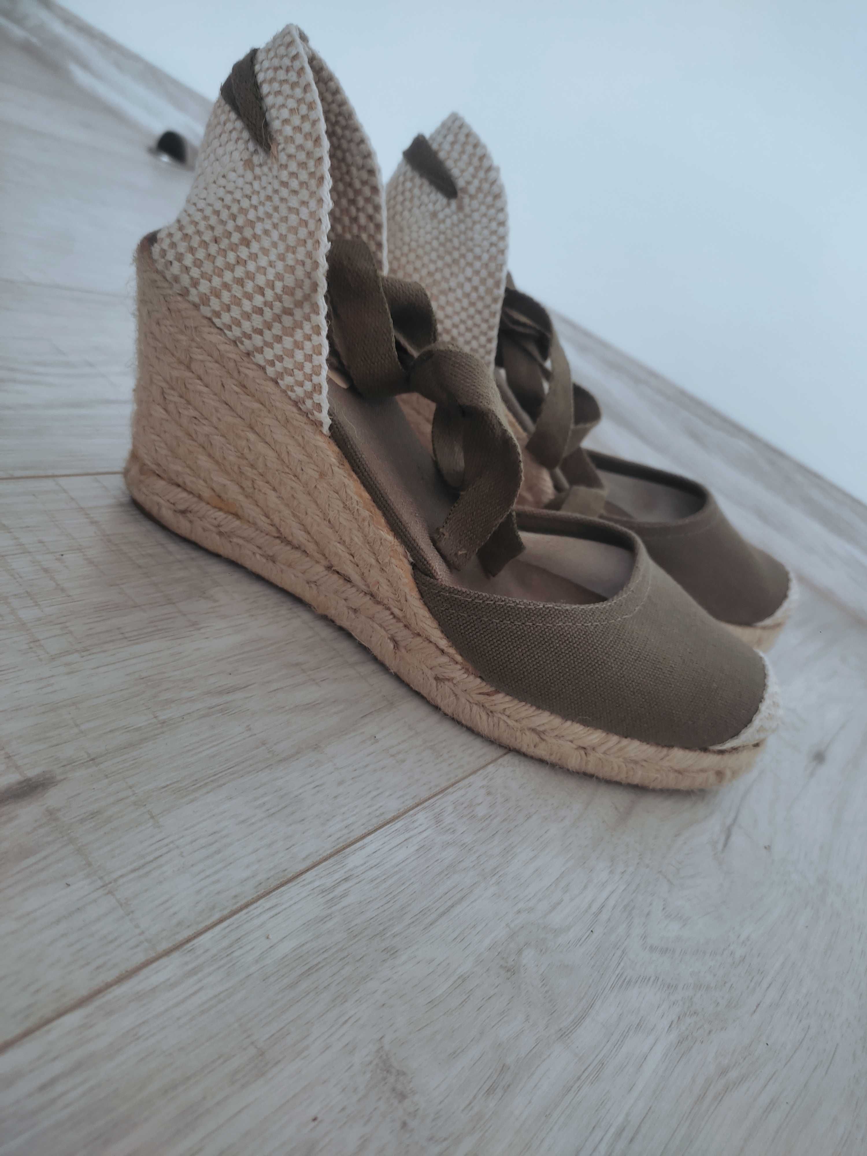 Espadryle koturny wiązane roz 39