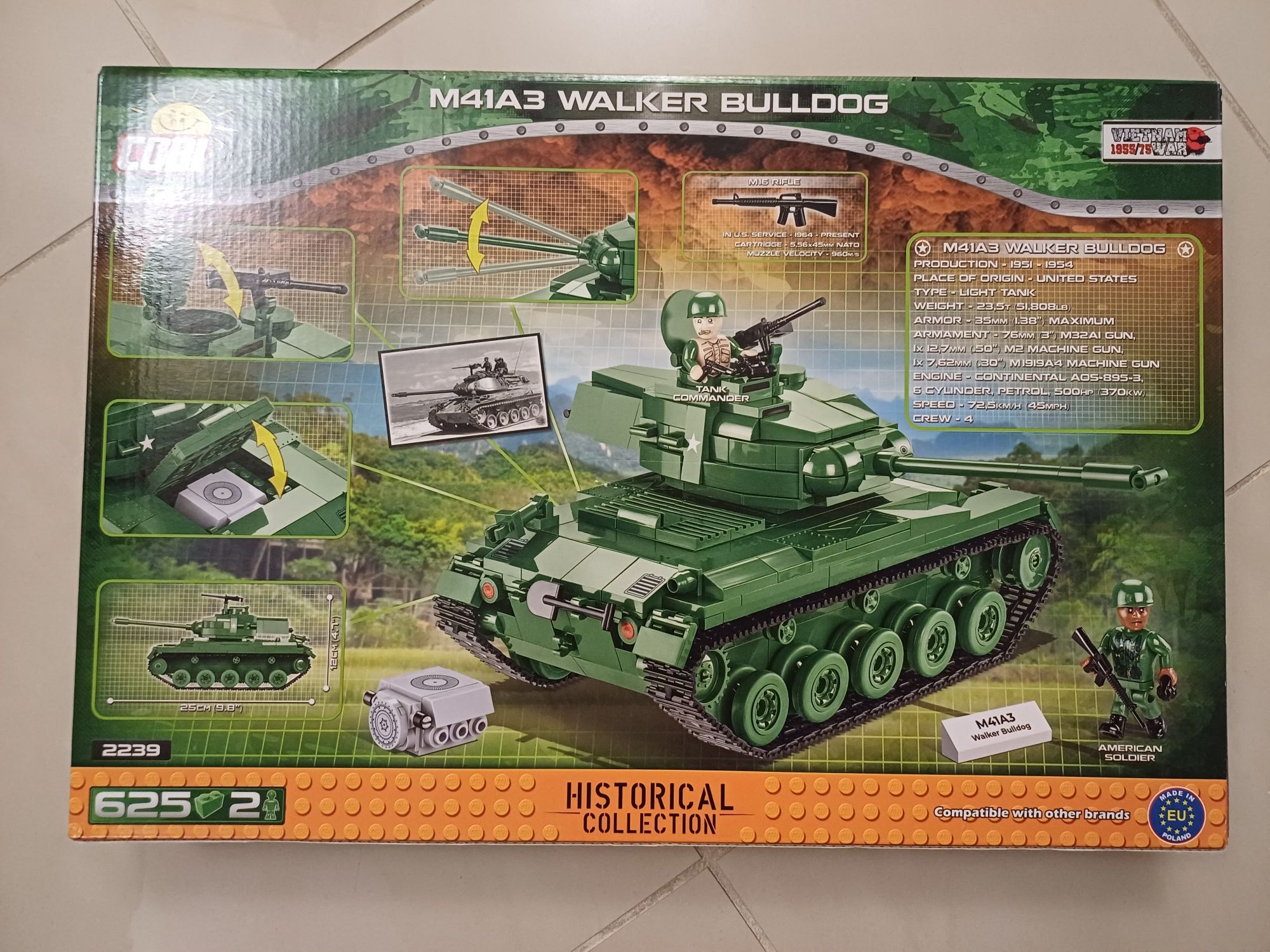 NOWA ZABAWKA Czołg Walker bulldog Klocki Cobi kolekcja historyczna