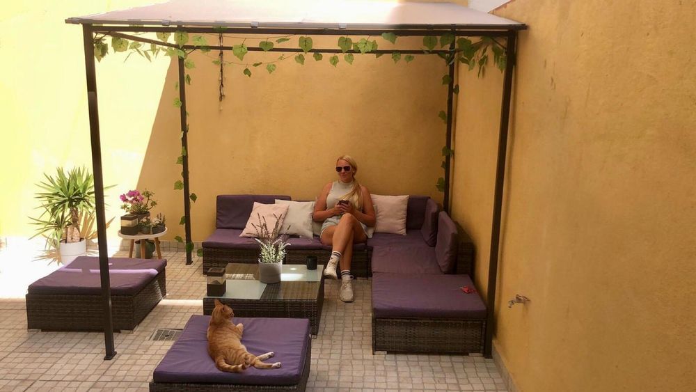 VidaXL 8pcs conjunto lounge de jardim com almofadões vime PE cinzento