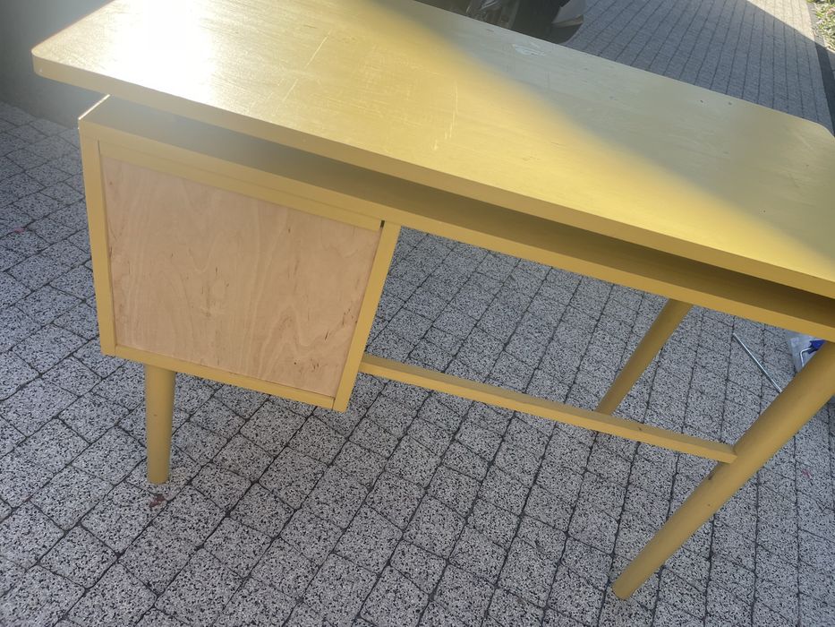 Biurko żółte woodszczęścia Miza drewno