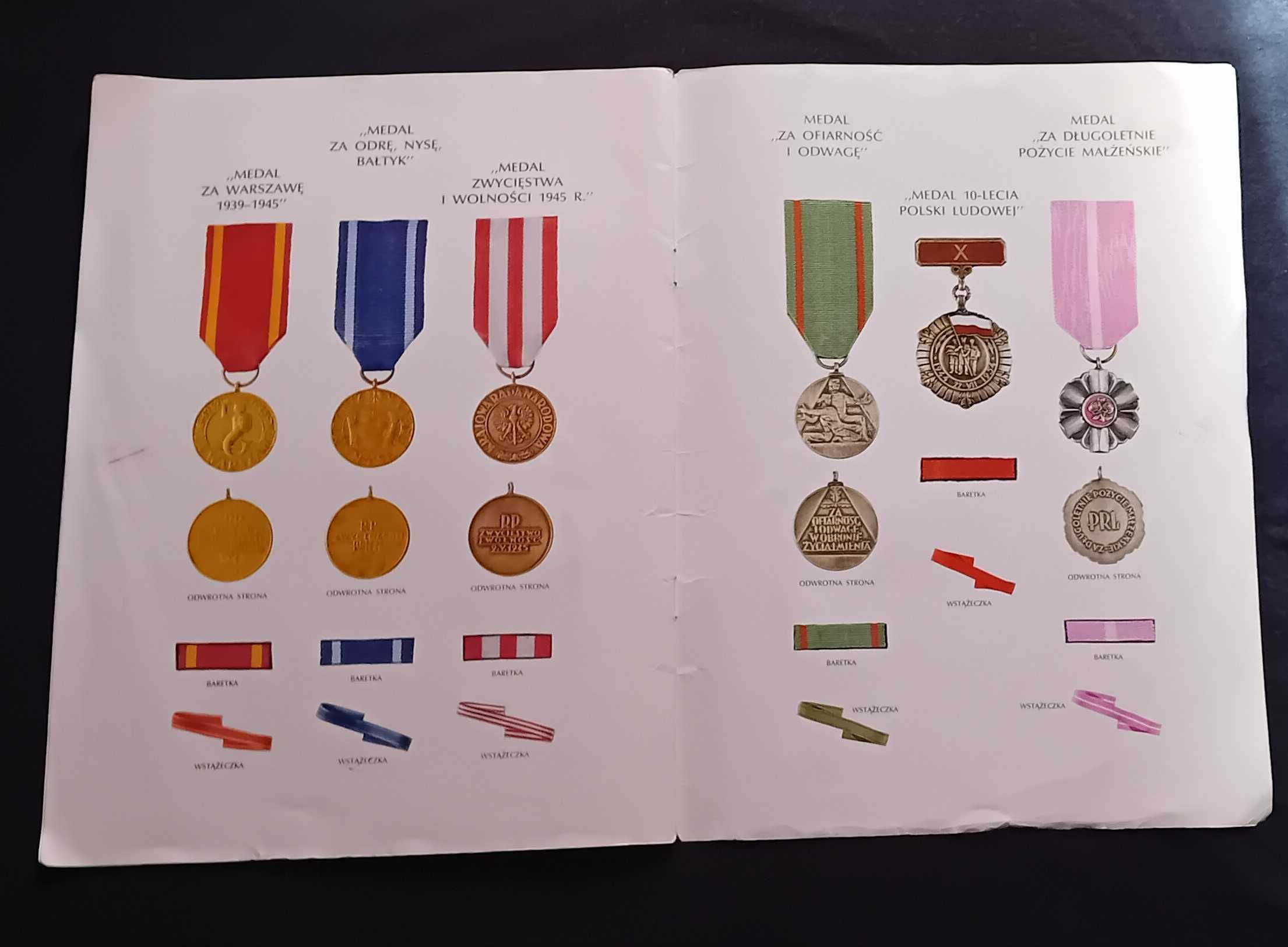 Wzory orderów i odznaczeń. Załącznik do uchwały Rady Państwa. 1977 r.