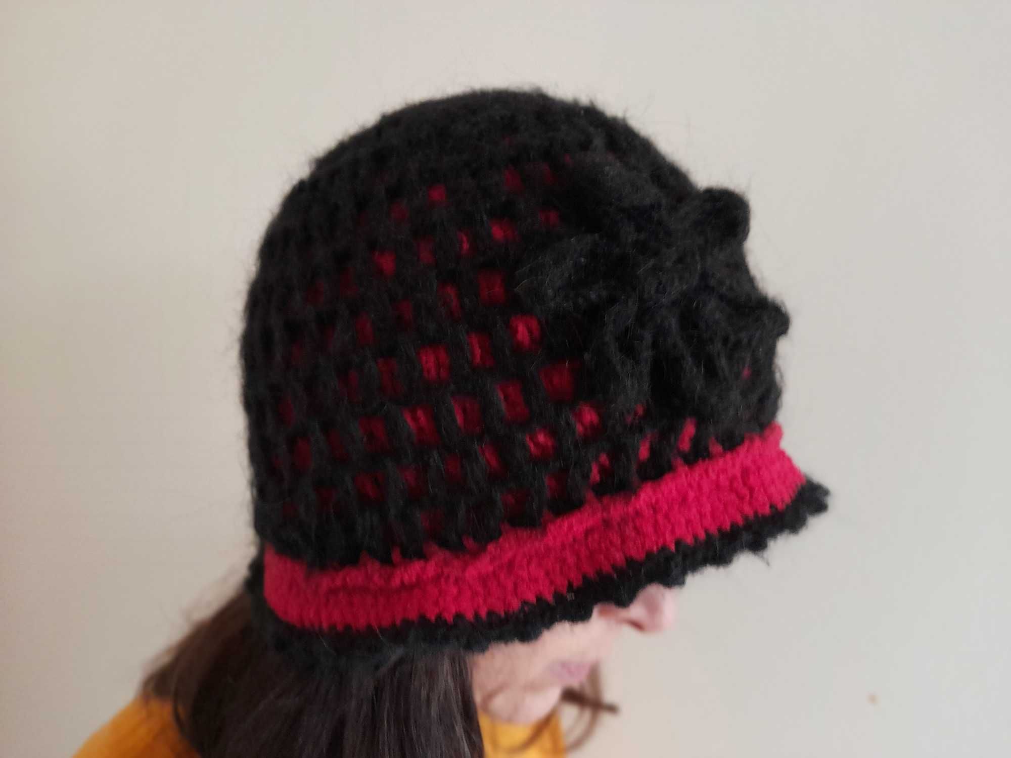 Cachecol e Gorro preto - Conjunto