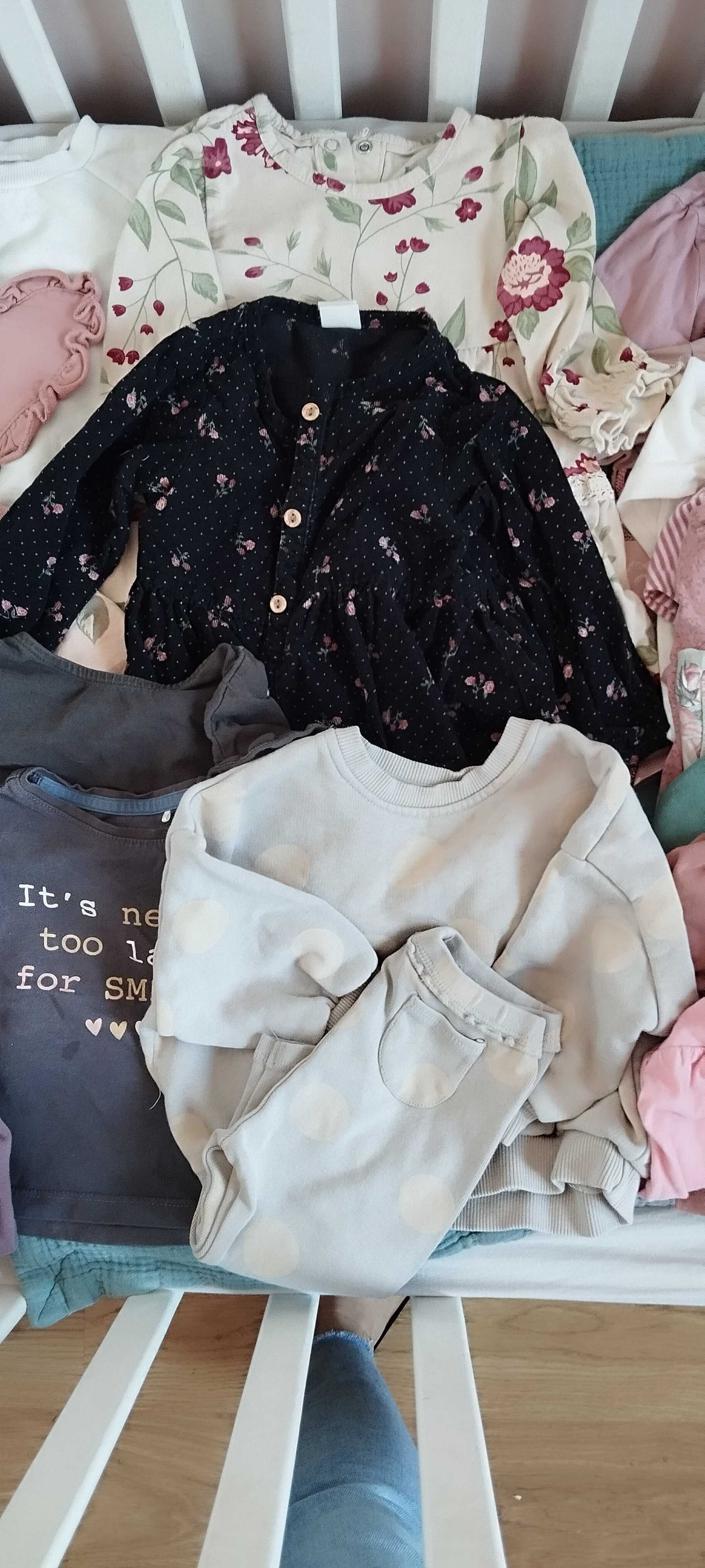 Duża paka ubrań dla dziewczynki 74/80 zara#newbie#hm