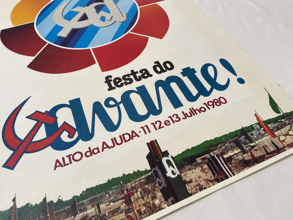 Poster Festa do Avante 1980 Alto da Ajuda PCP Comunismo