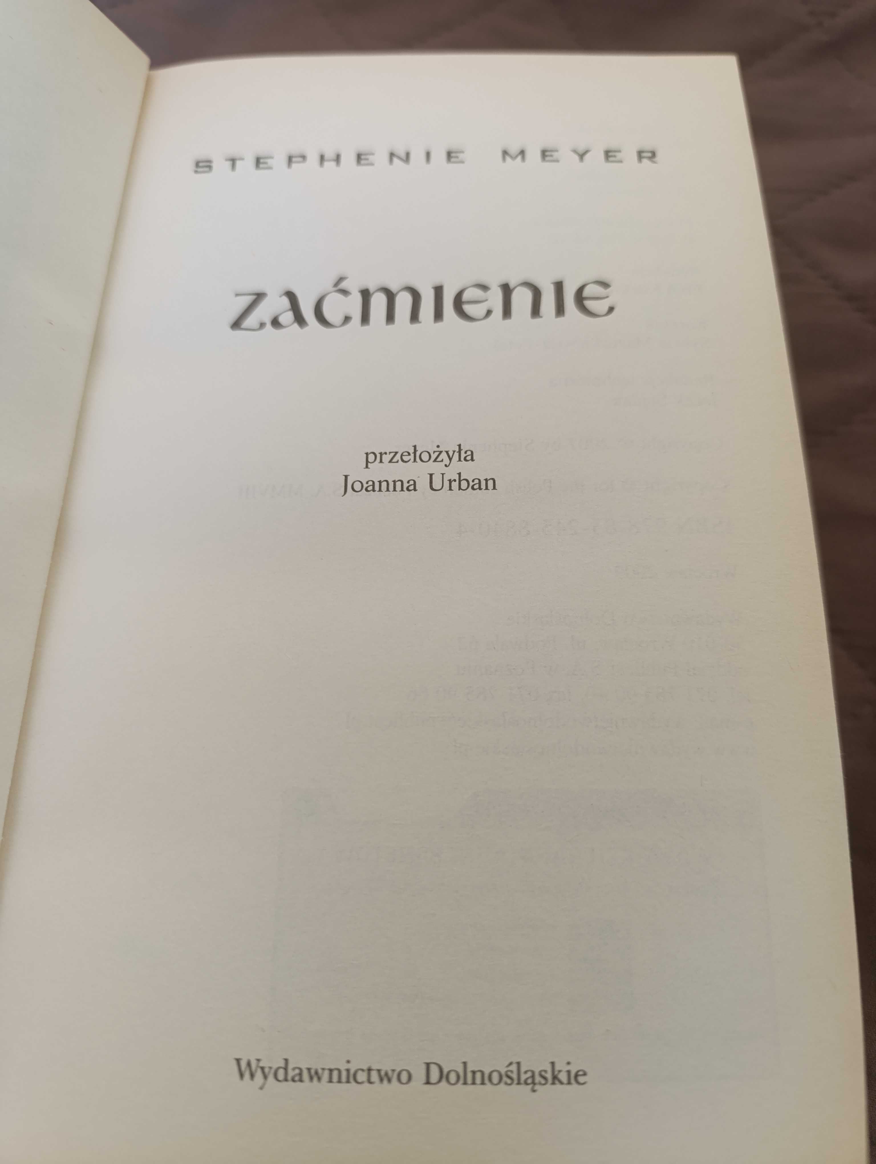 Książka "Zaćmienie" Stephenie Meyer