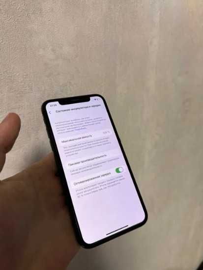 iPhone X Space Gray 256GB Neverlock 100% акб