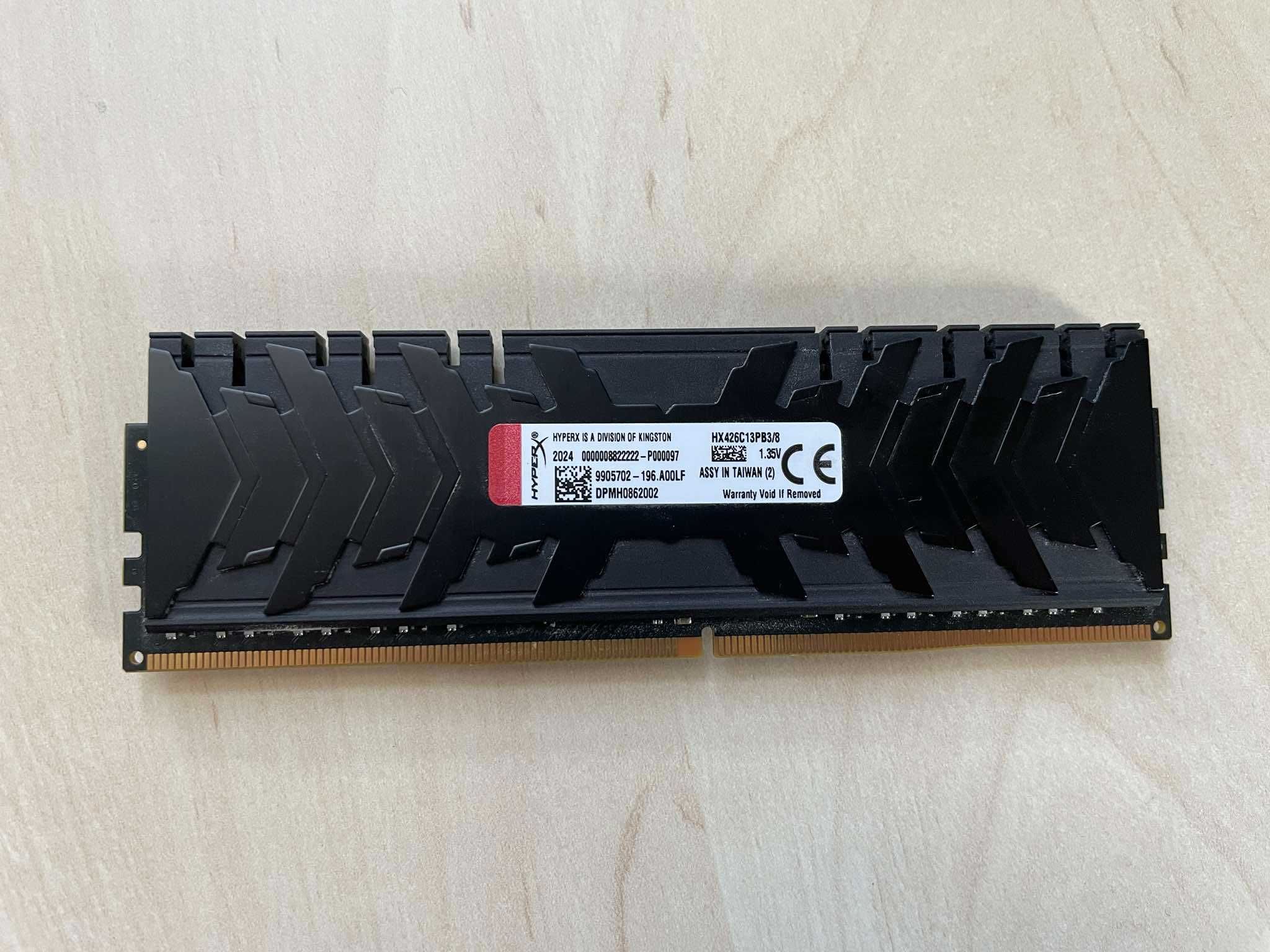 Pamięć RAM HyperX Predator 8GB DDR4 2666MHz CL13 (HX426C13PB3/8)