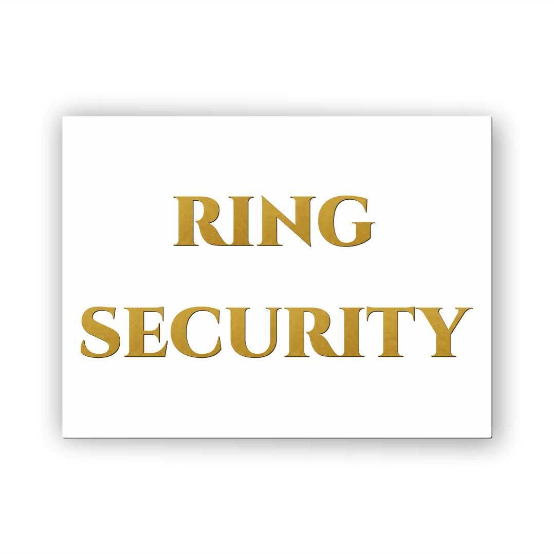 Ring Security - Tablica weselna 30x20cm