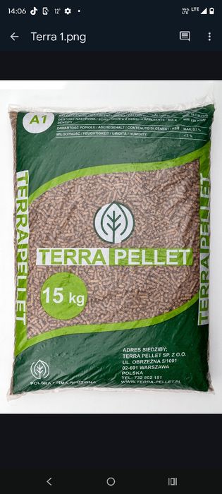 Pellet TerraPellet,Eco-Pel pelet,granulat, Żwirek, opał,drzewo, drewno