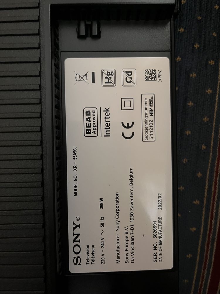 Tv sony xr-55A90J uszkodzona matryca