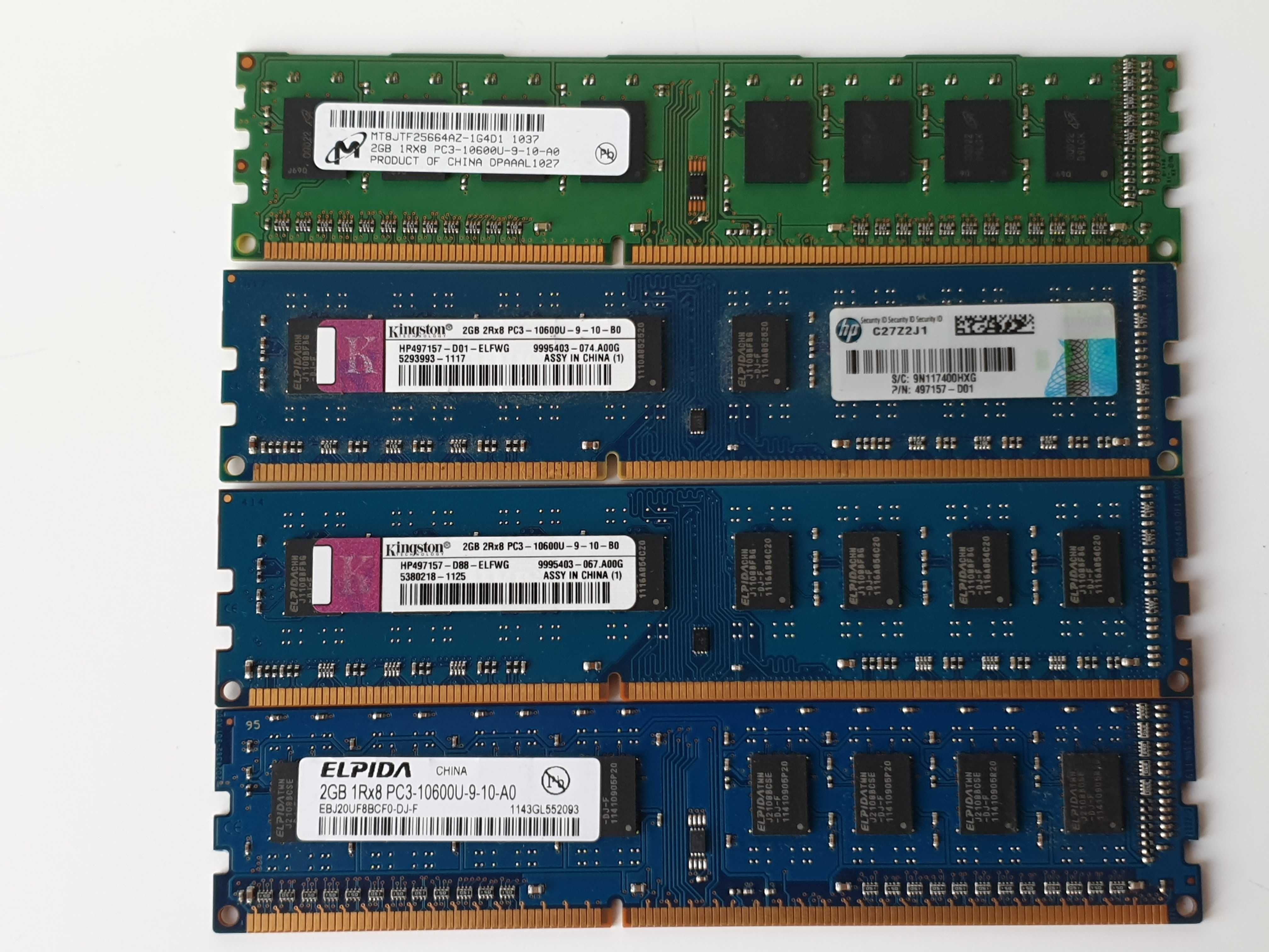 ddr3  2gb 1rx8 pc3-10600u-9-10-a0