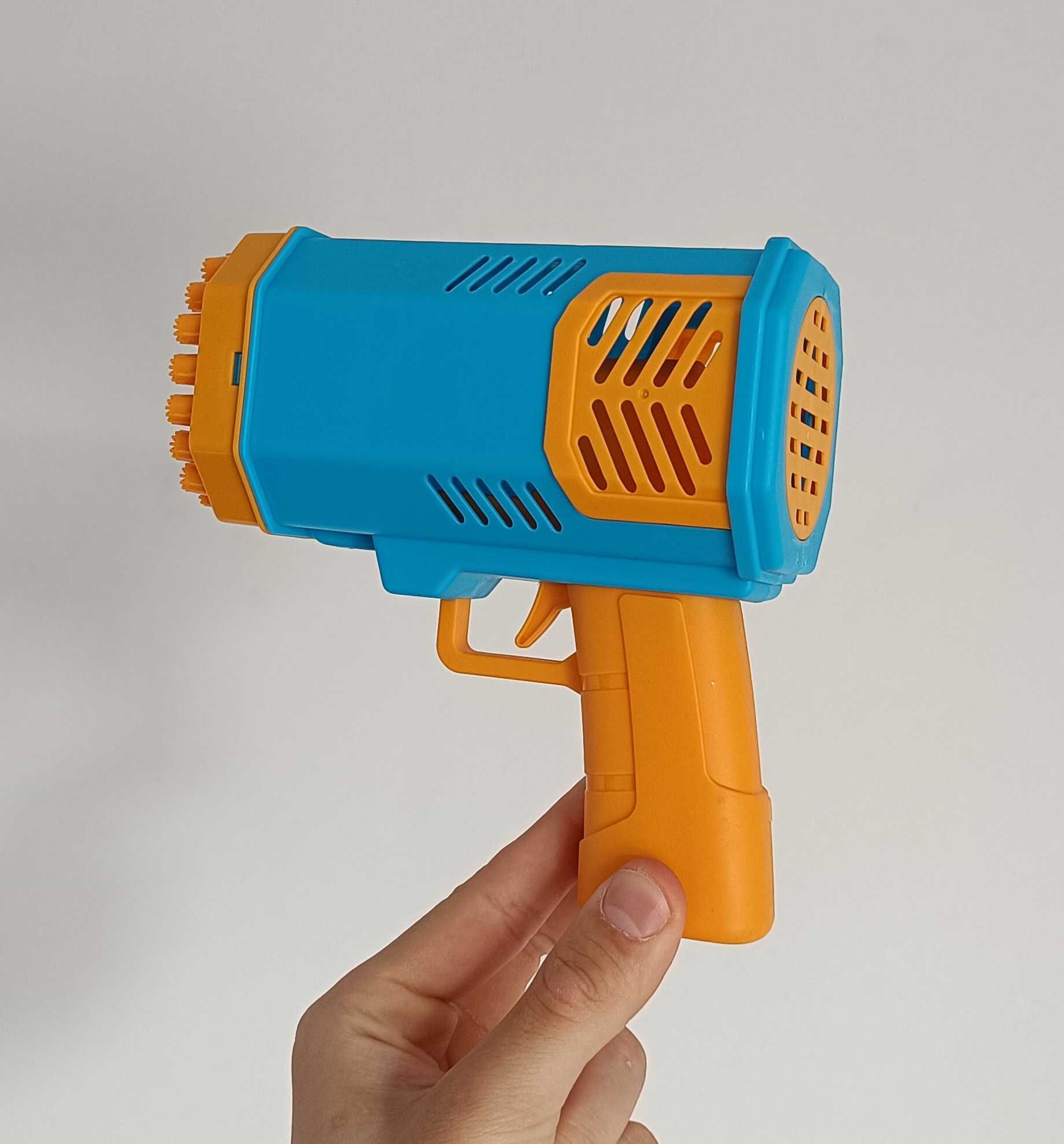 Pistolet Do Baniek Mydlanych 40 Otworów ZABAWKA BUBBLE GUN