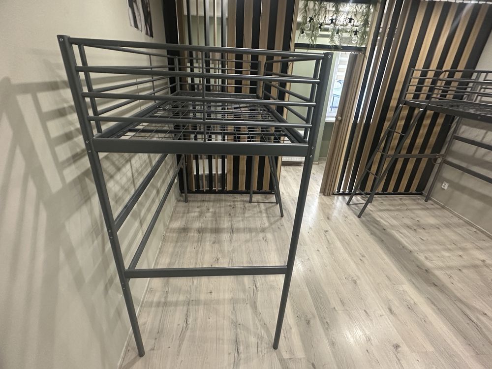 Łóżko piętrowe metalowe Ikea