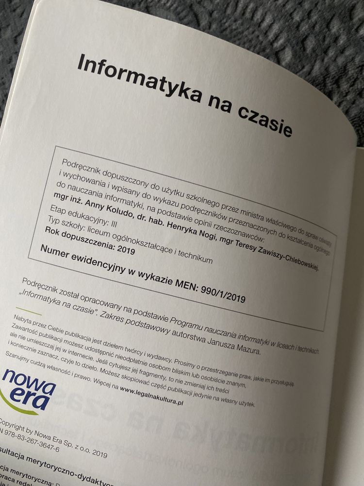 Informatyka na czasie 1