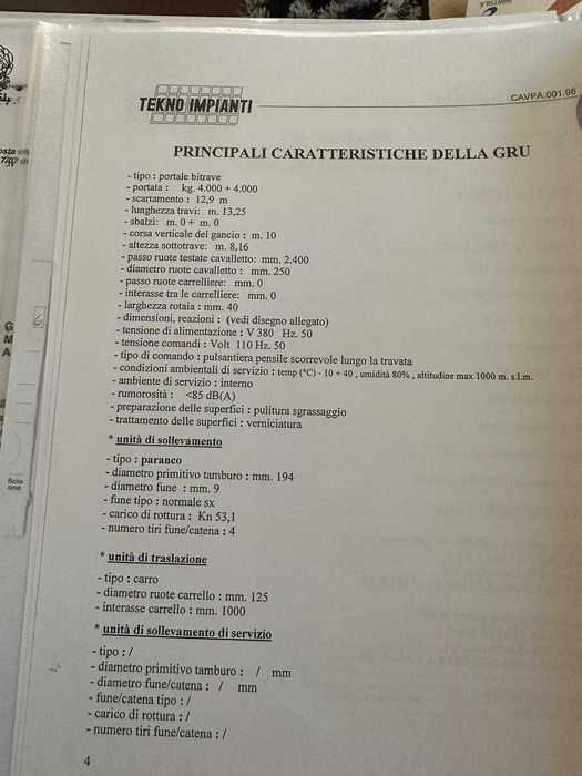 suwnice pomostowe 4+4 tony