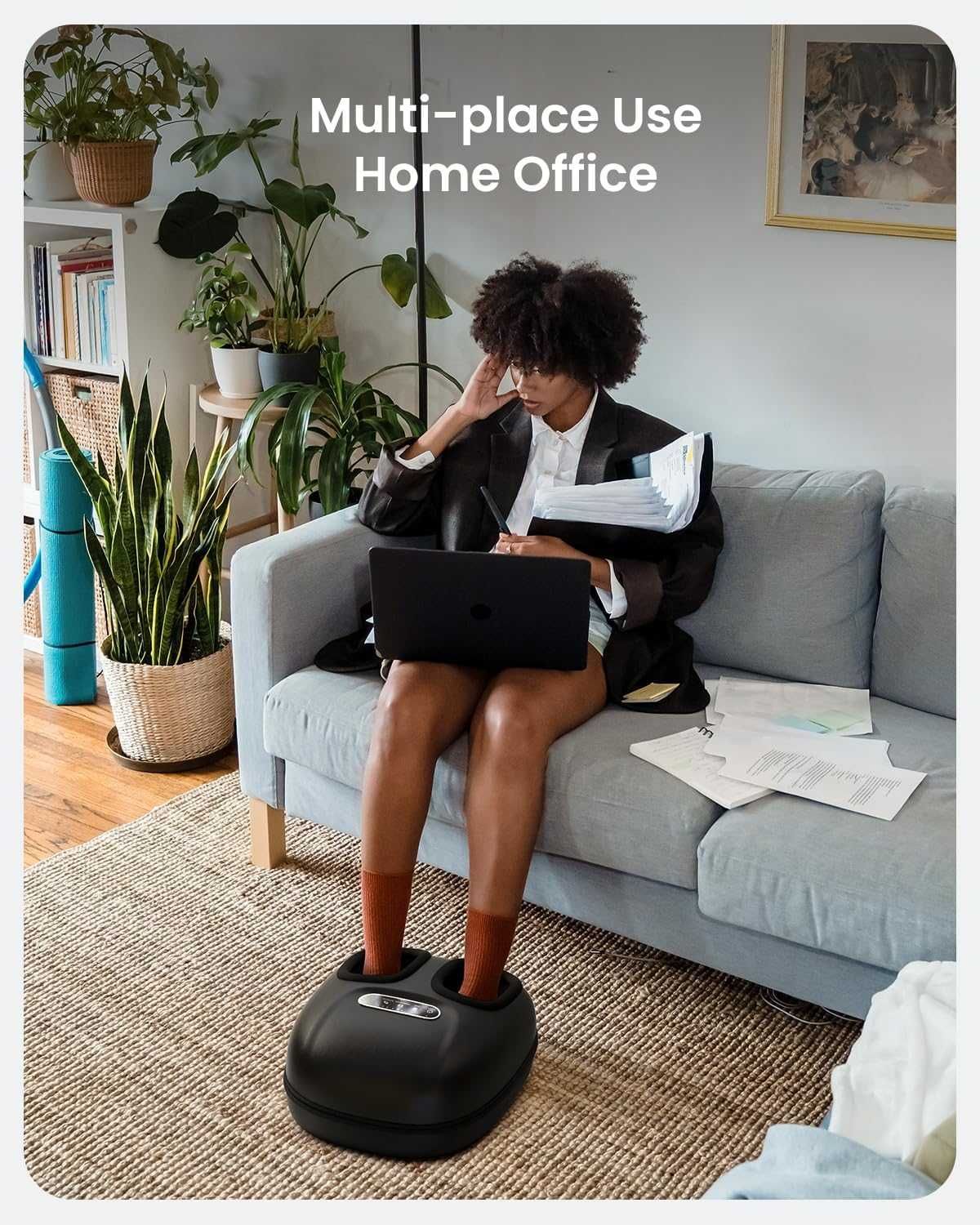 Masażer SHIATSU do stóp Renpho EKRAN LCD + PILOT