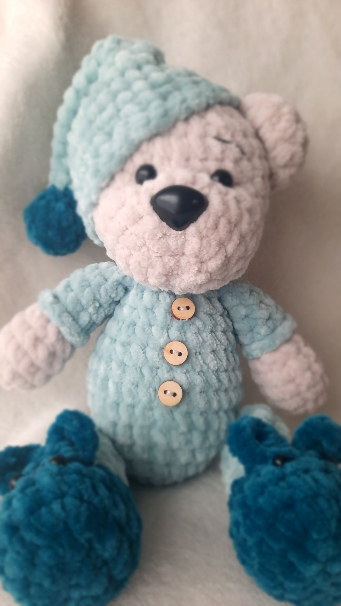 Miś robiony na szydełku amigurumi