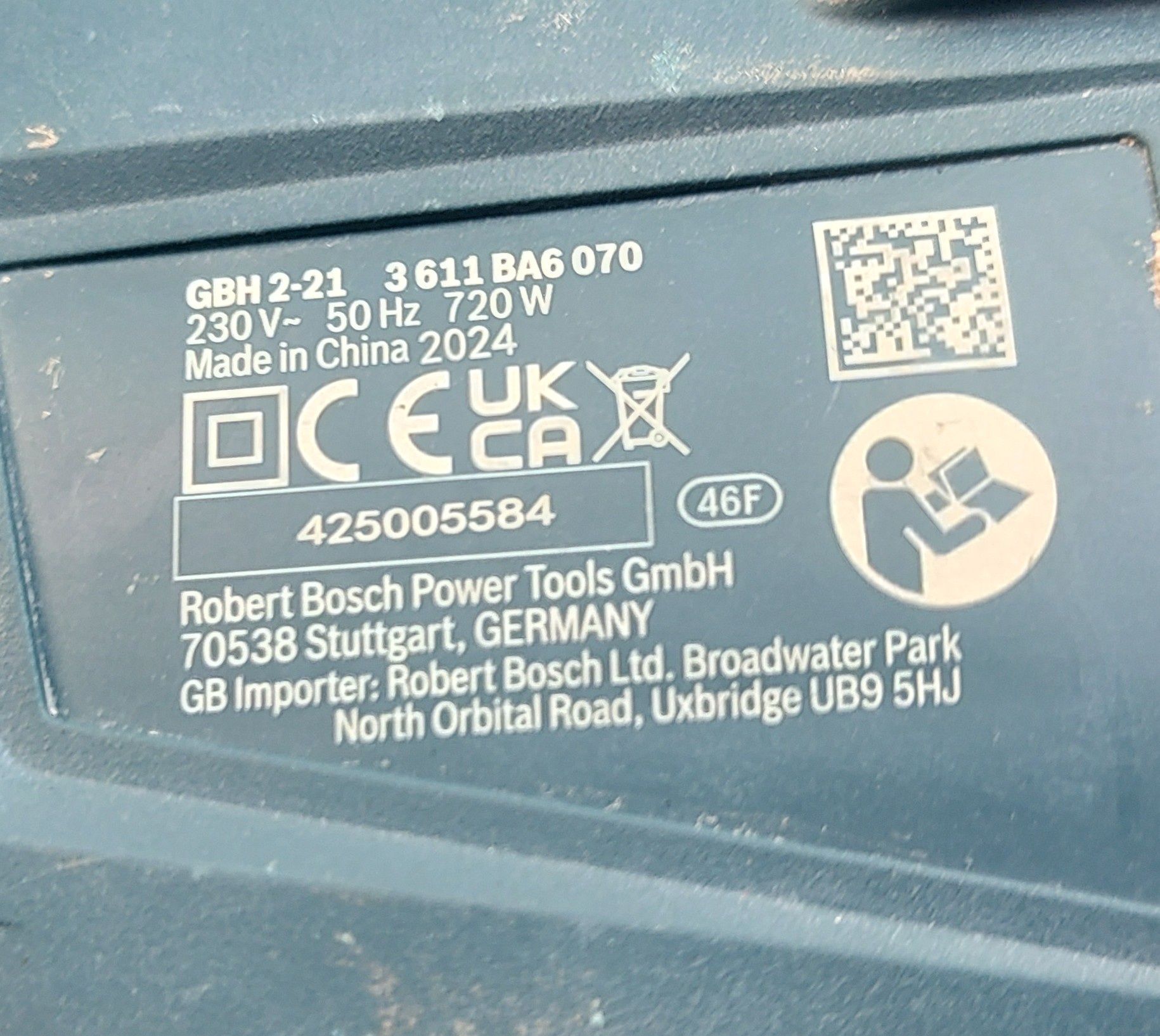Bosch GBH 2-21 Młot udarowy SDS Plus sieciowe Bosch 2 J 720 W 230 V wa