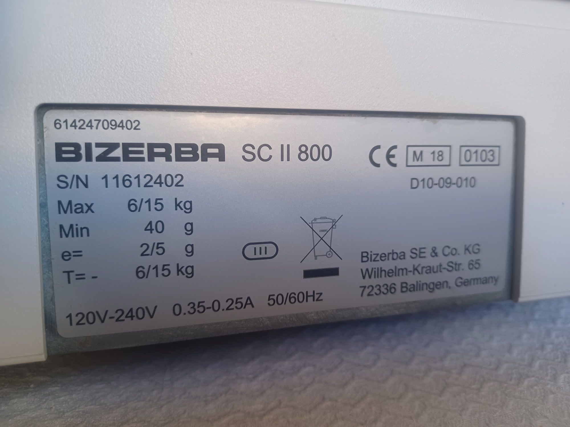 Balança Bizerba SC II 800 profissional semi nova