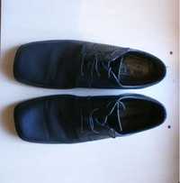 Туфли мужские кожа Carlo Lorenzo италия кожаные черные 28,5-28,7 43р