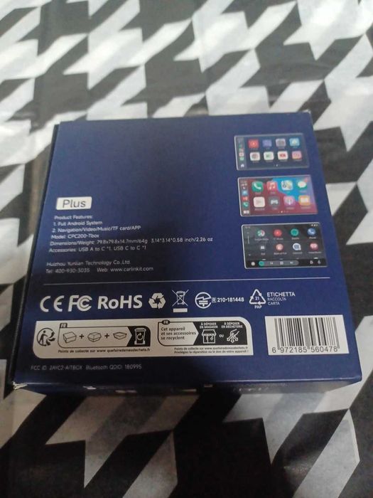 CarlinKit CPC-200 T-Box Plus CarPlay Android 8GB+128GB SM6225 Versão