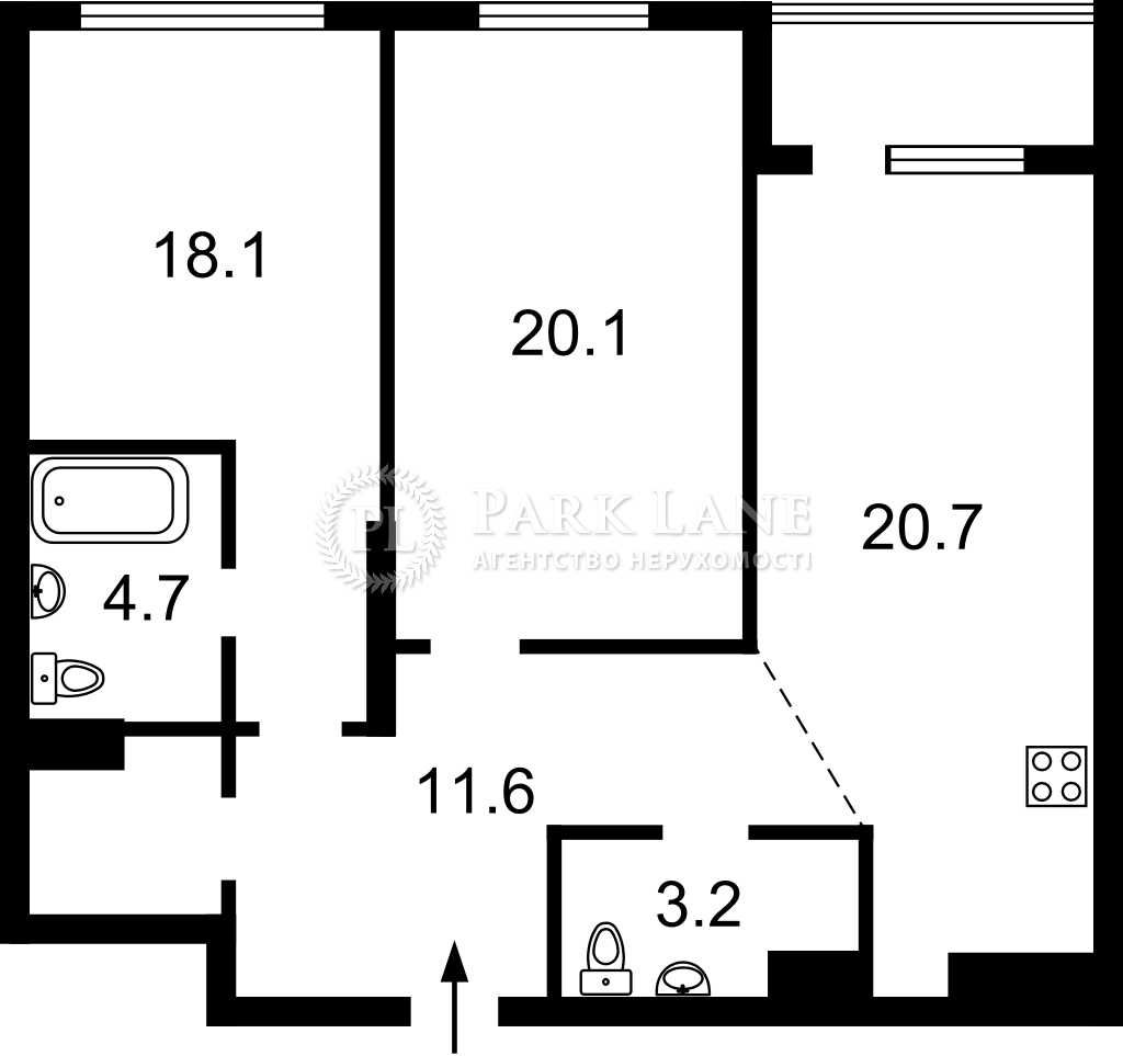 Квартира 85м² в ЖК Французский квартал 2! Маккейна (Кудри)