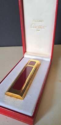 Frasco para recarga de perfume Cartier banho ouro