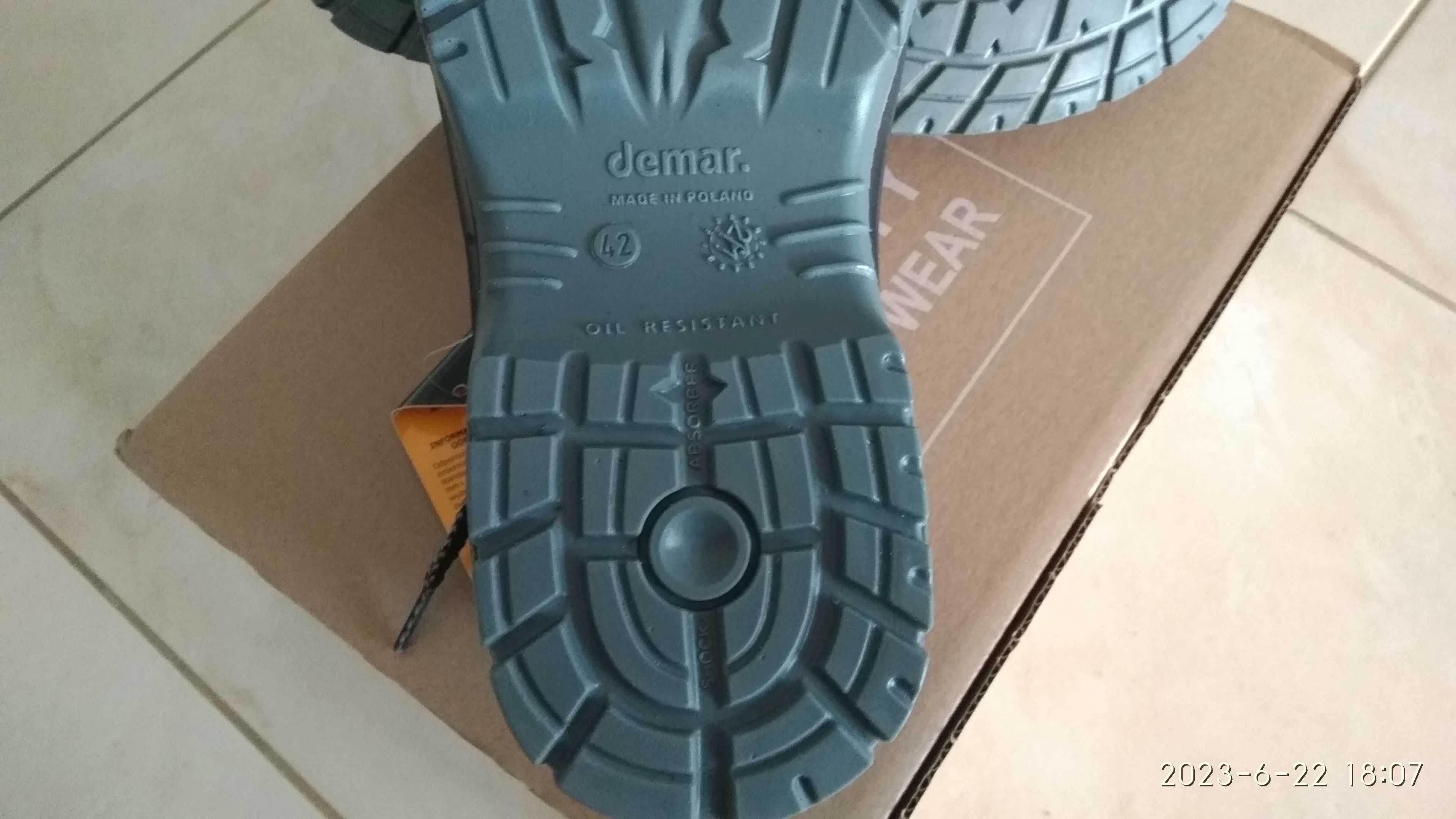 Buty robocze bezpieczne welurowe Demar PROTON S r. 42