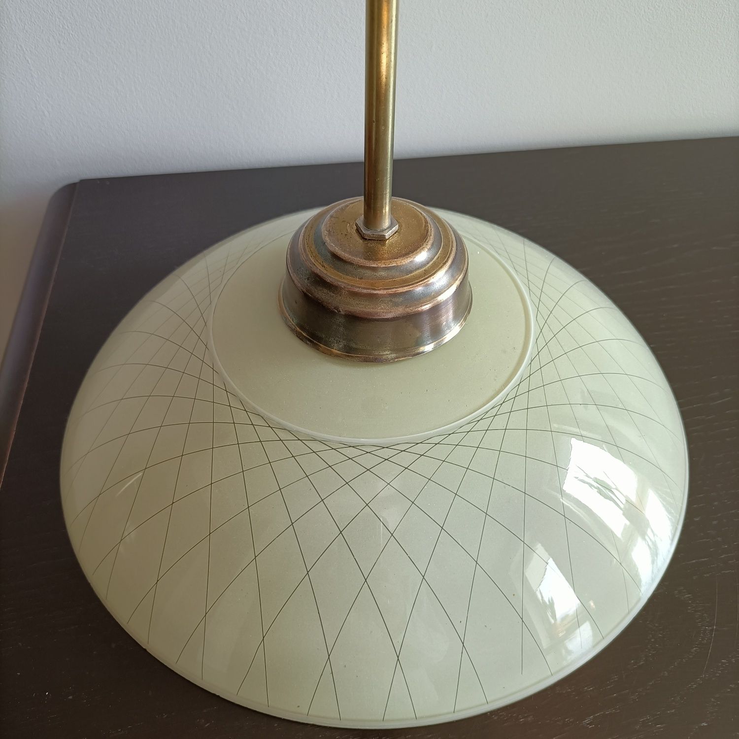 Stara lampa wisząca - art deco, vintage, retro, PRL,secesja, design