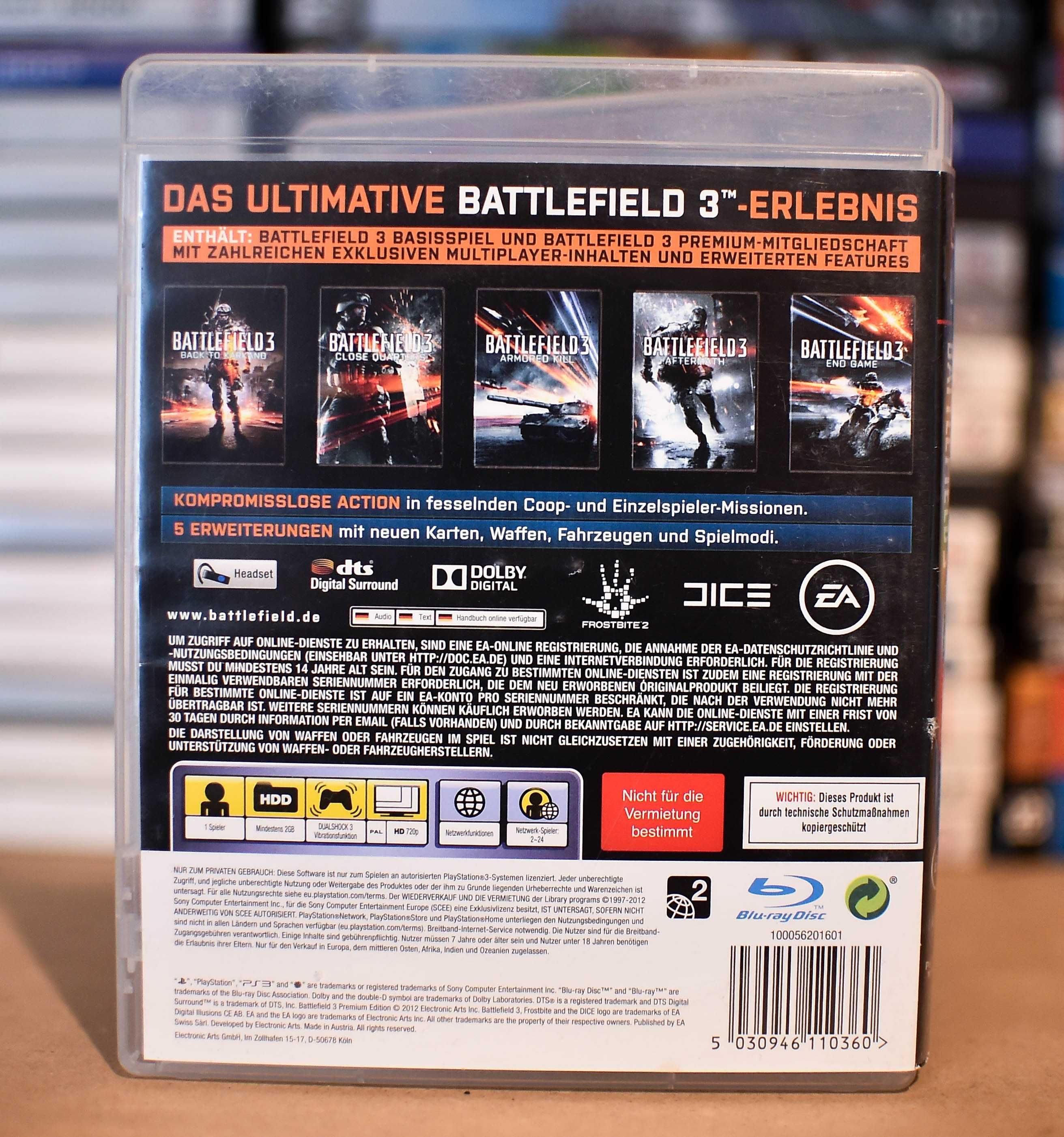 PS3 # Battlefield 3 Premium Edition