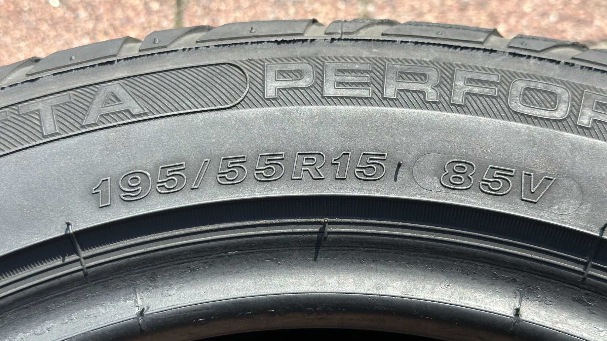 Para 195 55 R15 85V Saetta Perfomance bieżnik 2x4,6mm