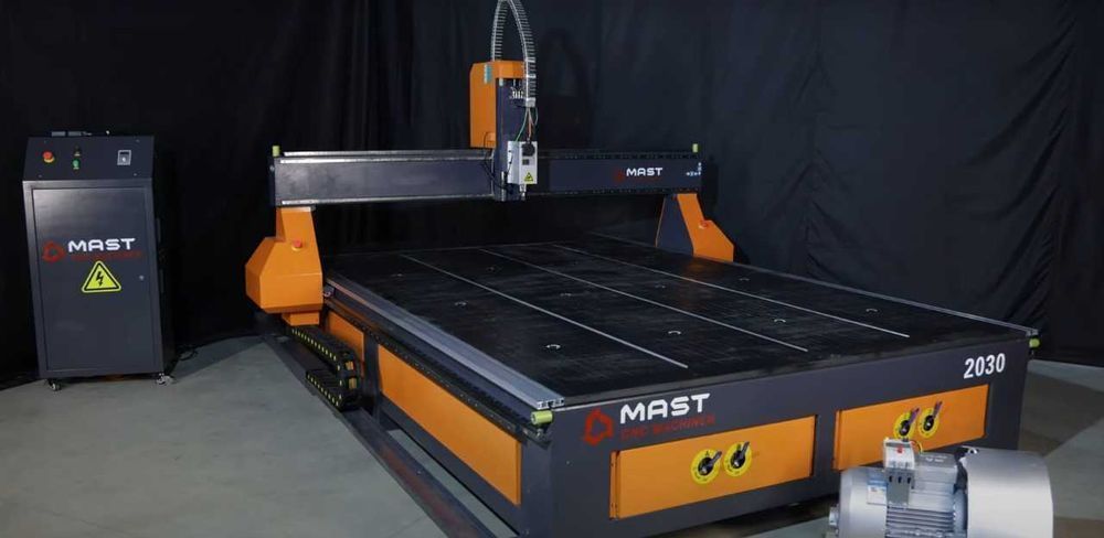 Фрезерний верстат по дереву з ЧПУ MAST 2030 2*3м фрезер