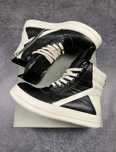 Rick owens x chrome hearts geobasket low black
