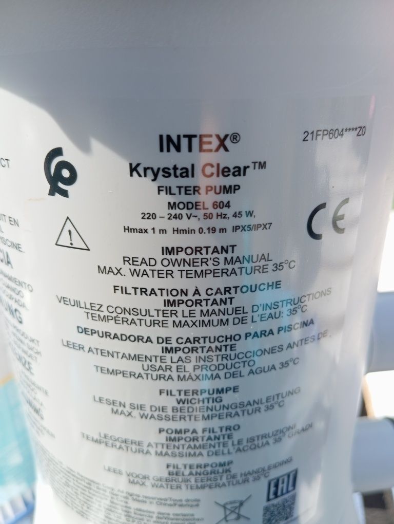 Do końca lipca cena 250zl Pompy basenowe, skimmer, akcesoria stan bdb