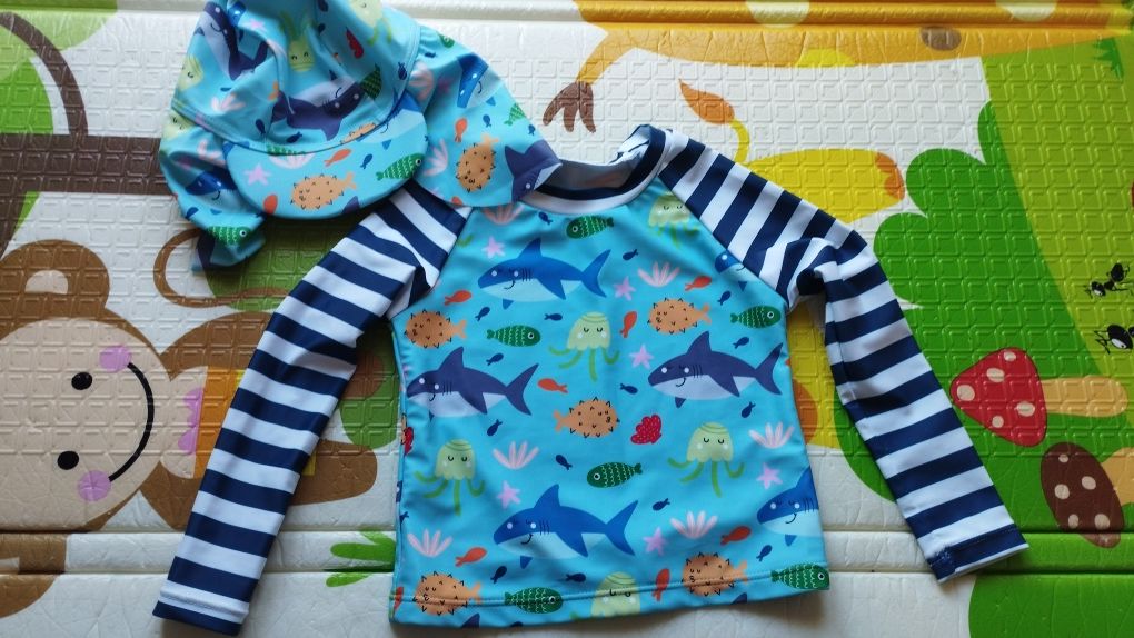 Conjunto praia - tubarões 24-36 meses