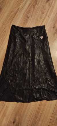 Długa elegancka czarna spódnica plisowana XL/XXL