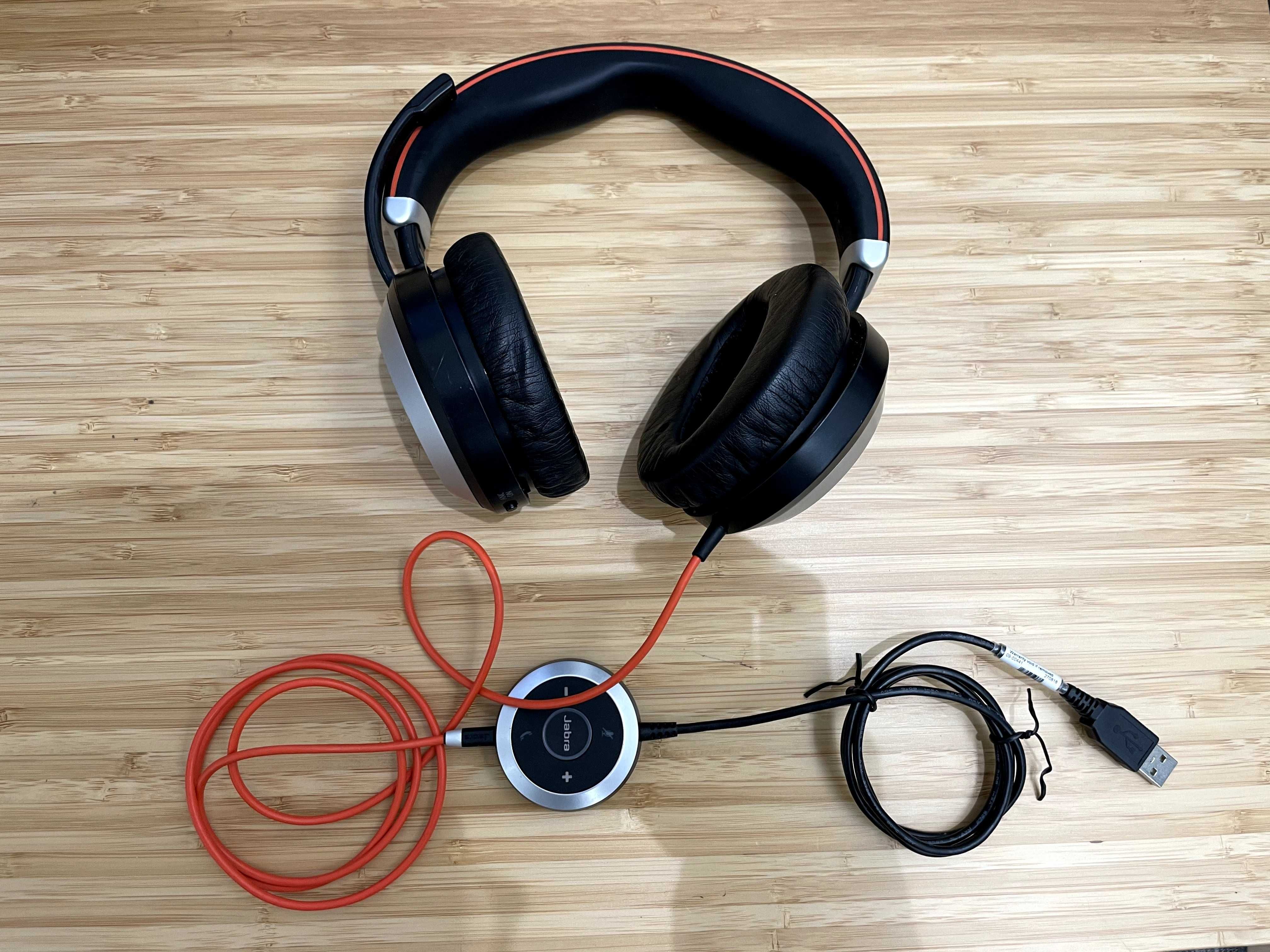 AUSCULTADORES/HEADPHONES JABRA EVOLVE 80 com noise cancel - bom estado