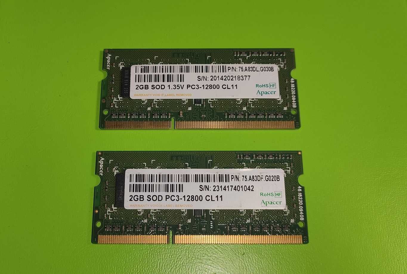 Pamięć RAM laptop so-dimm DDR3L 2x2GB