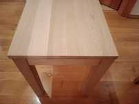 Taboret dębowy wysokość 47 cm / szerokość siedziska 34,5 cm na 34,5 cm