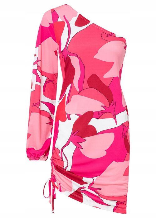 B.P.C sukienka na jedno ramię różowa ^40/42