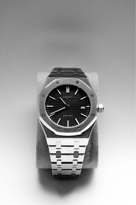 Zegarek Custom Seiko Mod Royal Oak Black